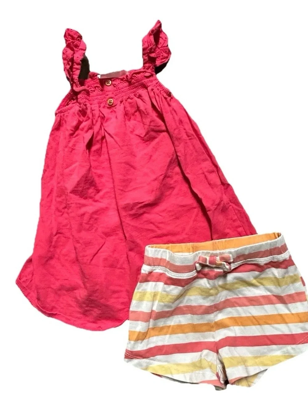 Toddler Girl Summer Clothing Pajama Set Tank Tops Shorts Zara Size 18-24 Months